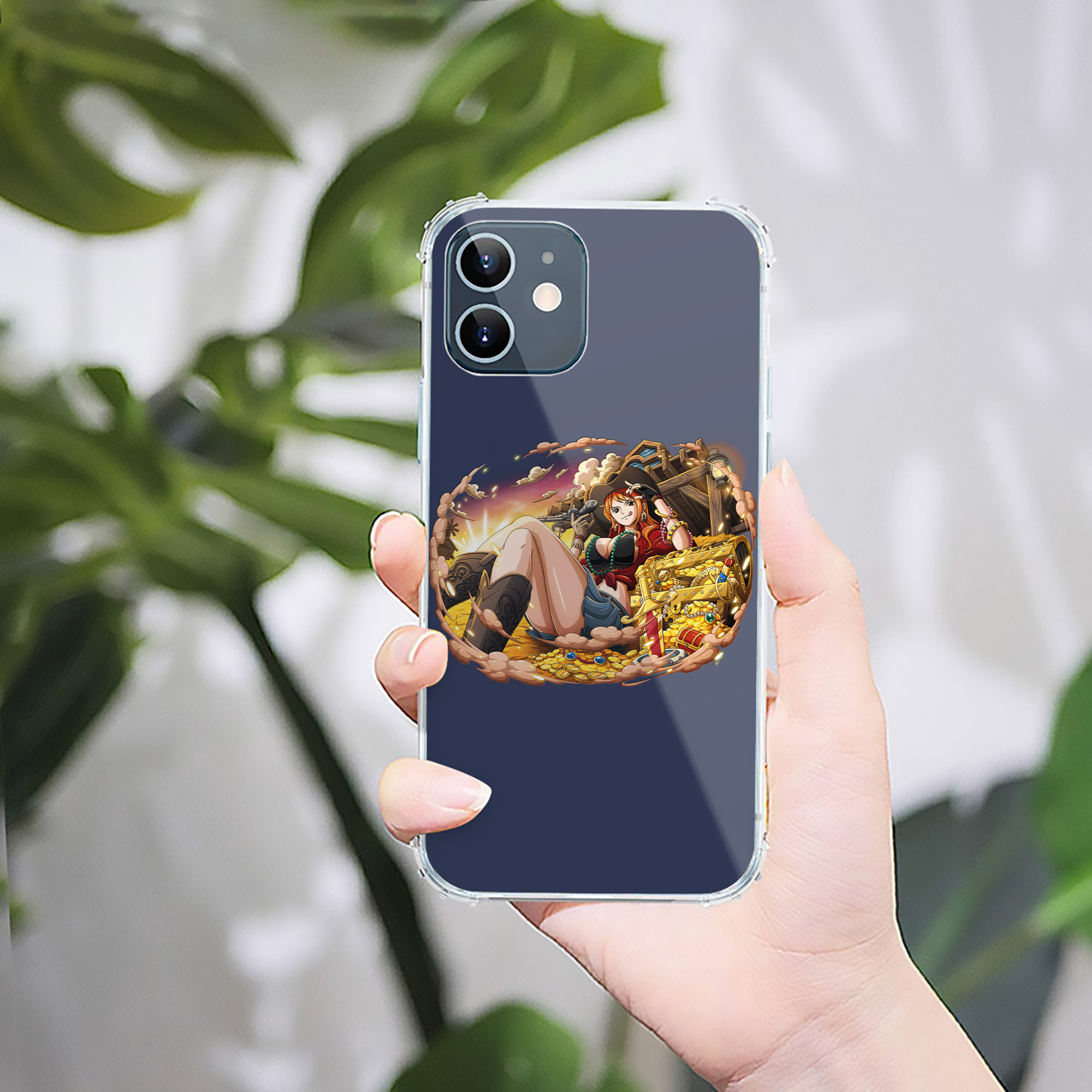 （画像用） ワンピース ナミ ONE PIECE Nami 【iPhone 12シリーズ対応】透明スマホケース（クリアソフトケース）
